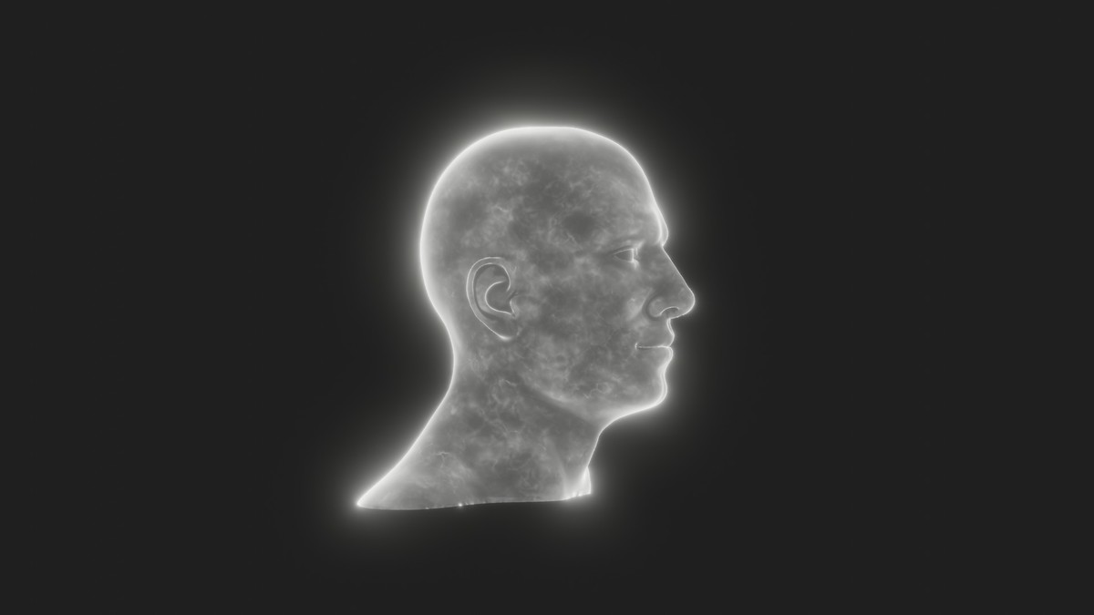 Ghostly Male Female Heads 3D Model Pack - Animated, Blend Shapes