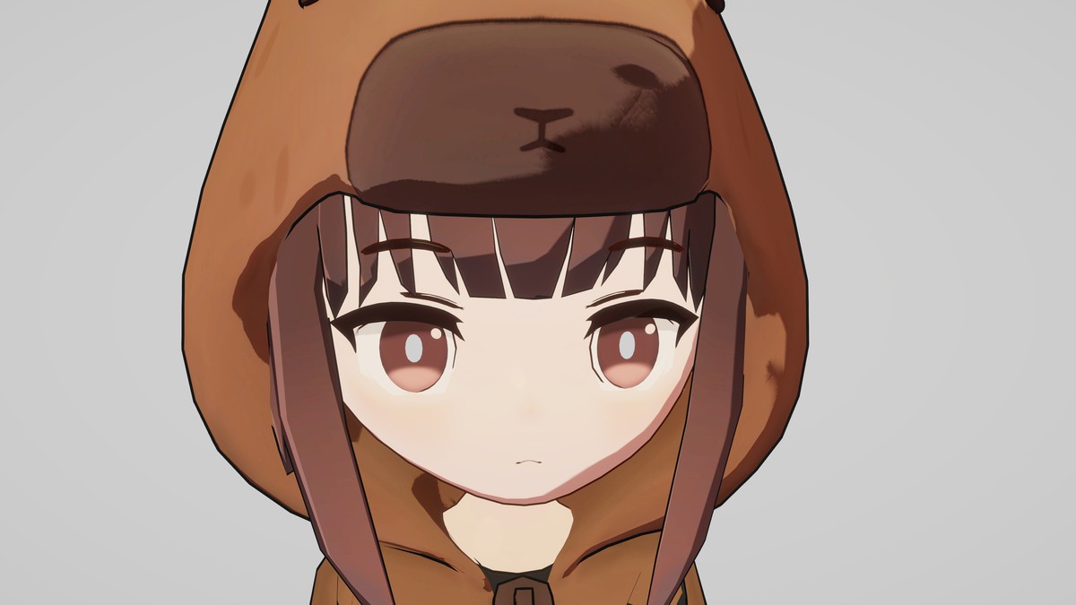 Cute Chibi Anime Girl Capybara Costume