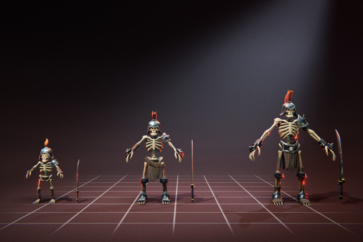 Skeletons Ultimate MegaPack- 13 Families + Boss - 37 Characters + Animations