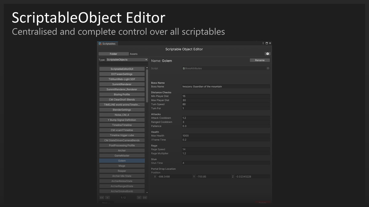 Scriptable Object Editor