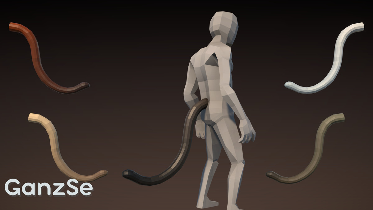 GanzSe Tails - Fantasy Low Poly Pack