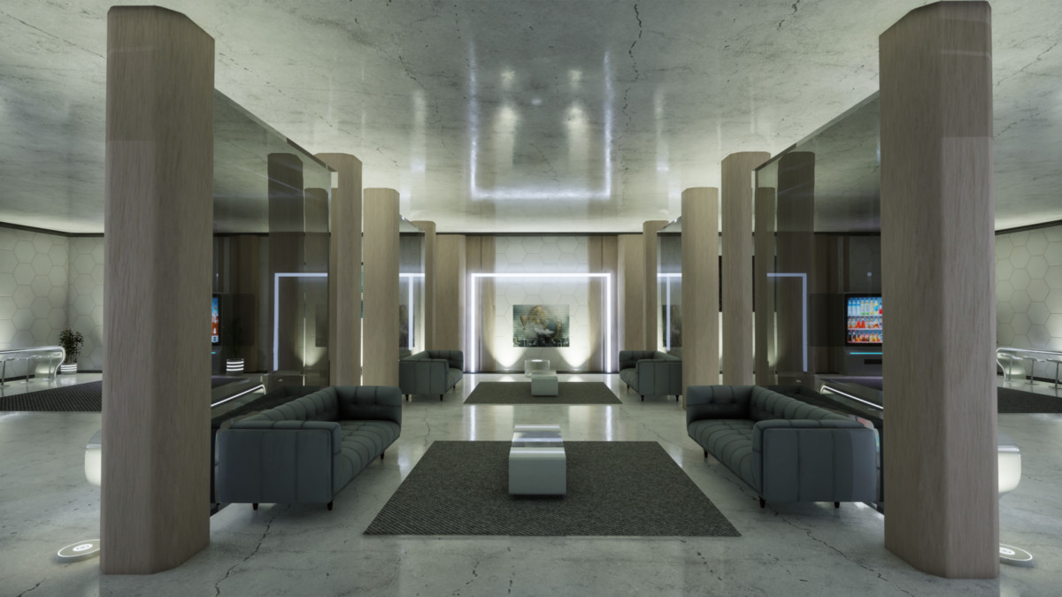 Futuristic Luxury Hotel – Sci-Fi Resort Environment