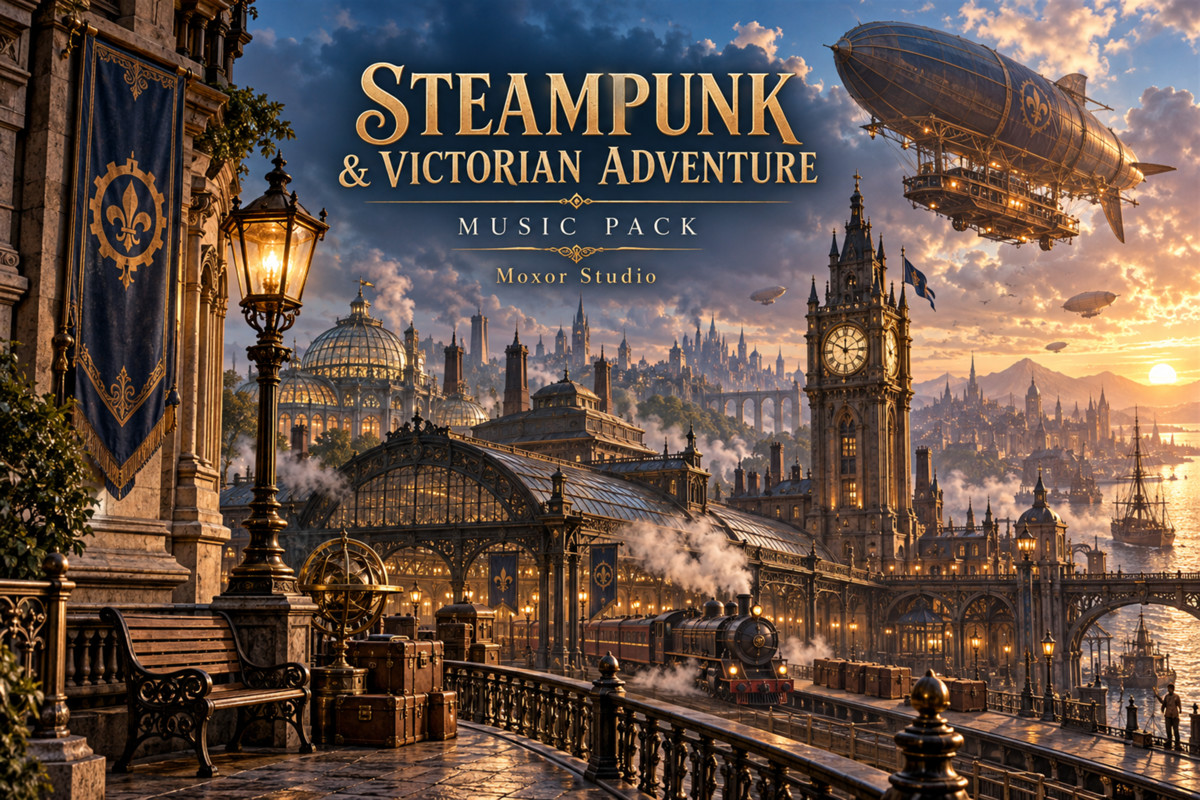 Steampunk & Victorian Adventure Music Pack