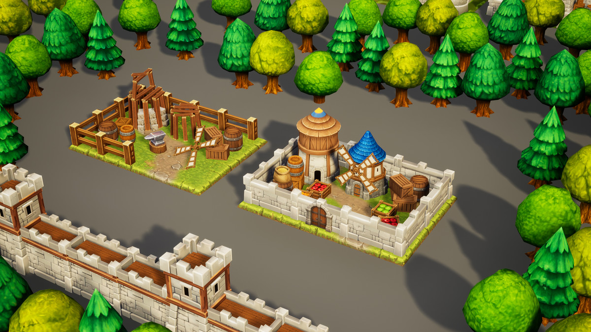 Toon RTS Environment Humans