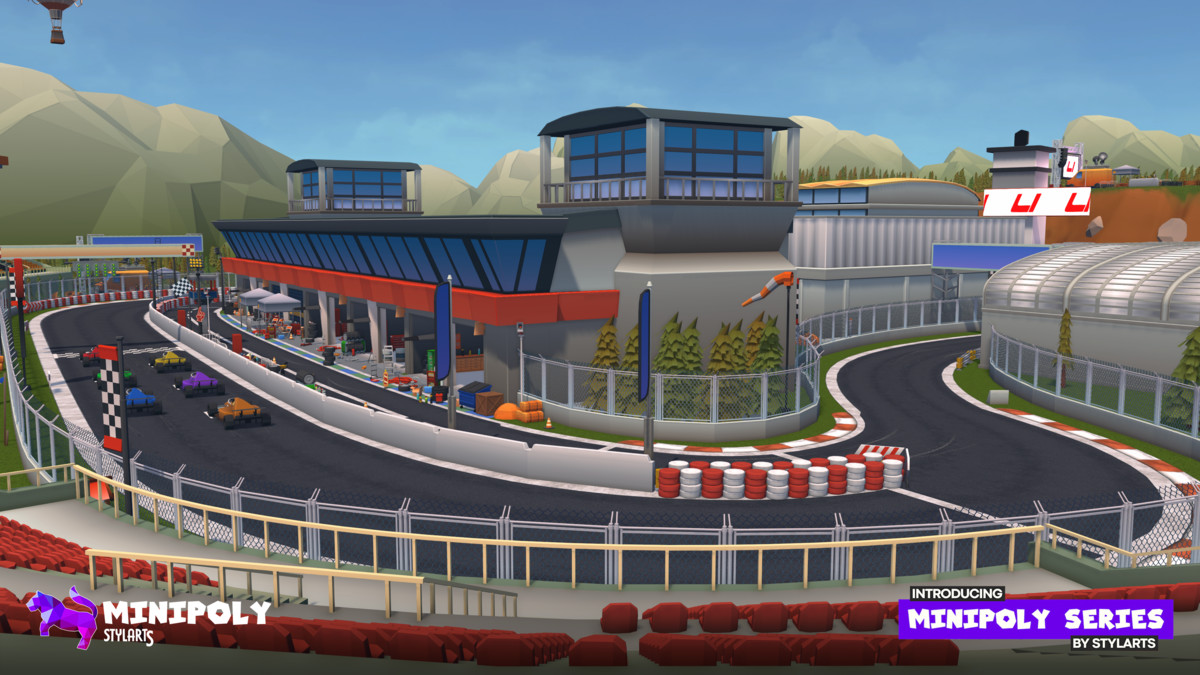 Minipoly Series - Race Track ( Stylized Lowpoly Environment ), image 14