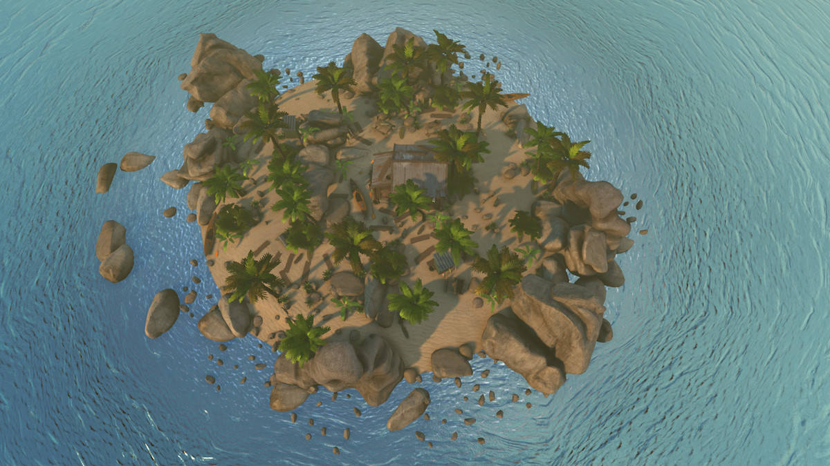 Realistic Beachfront Small Cabin Asset Package