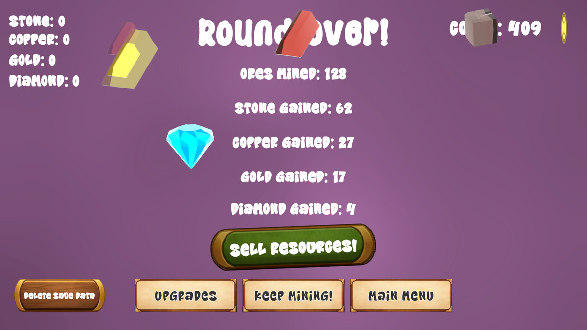 Incremental Node Mining 2D Template Full Game Example