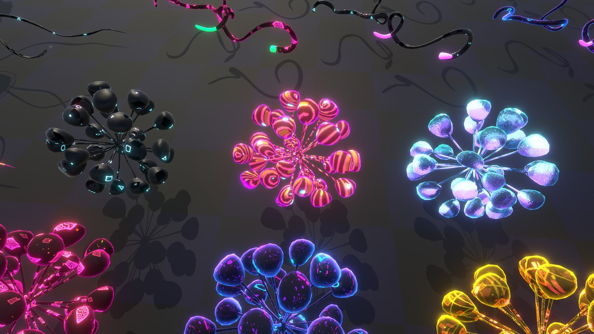 Neon Cyber Viruses