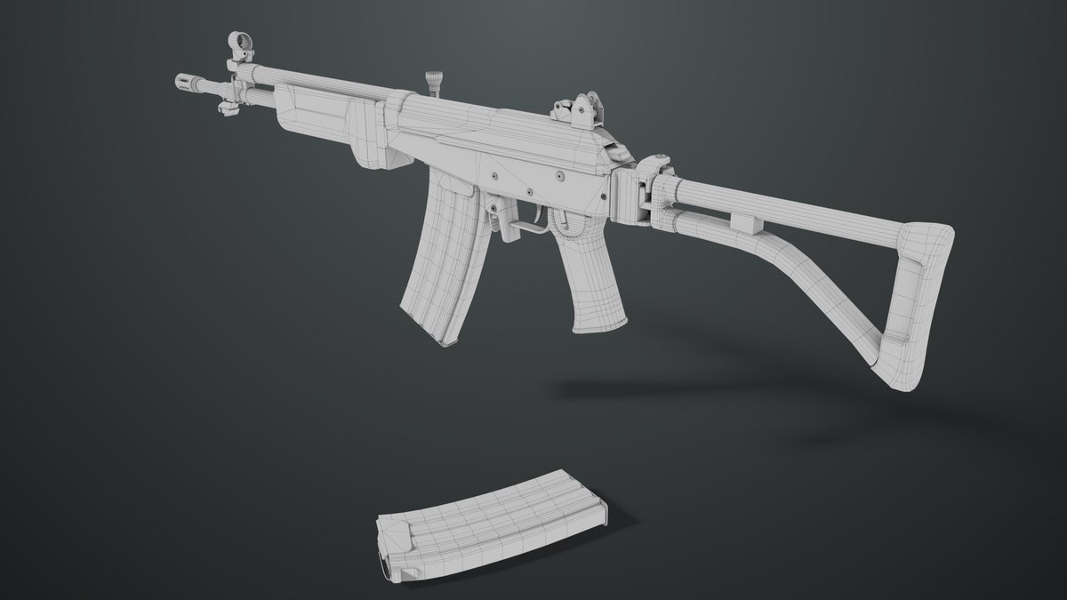 Machine Gun 13 Metal URP HDRP Textures