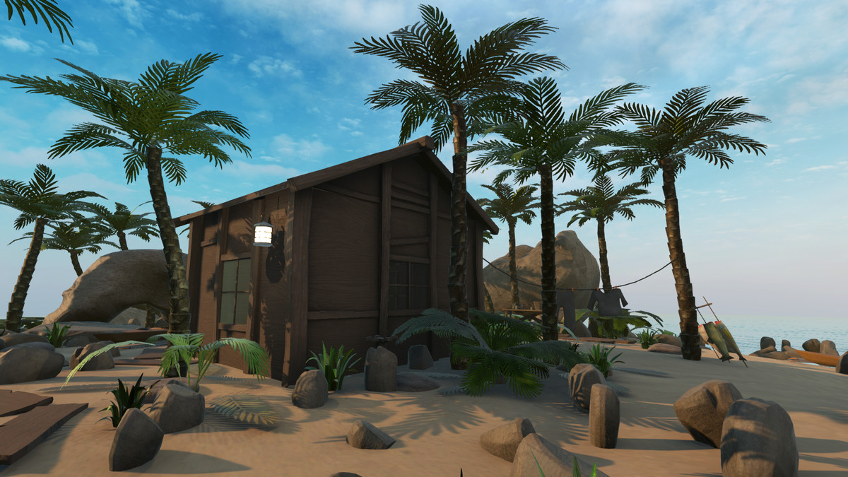 Realistic Beachfront Small Cabin Asset Package