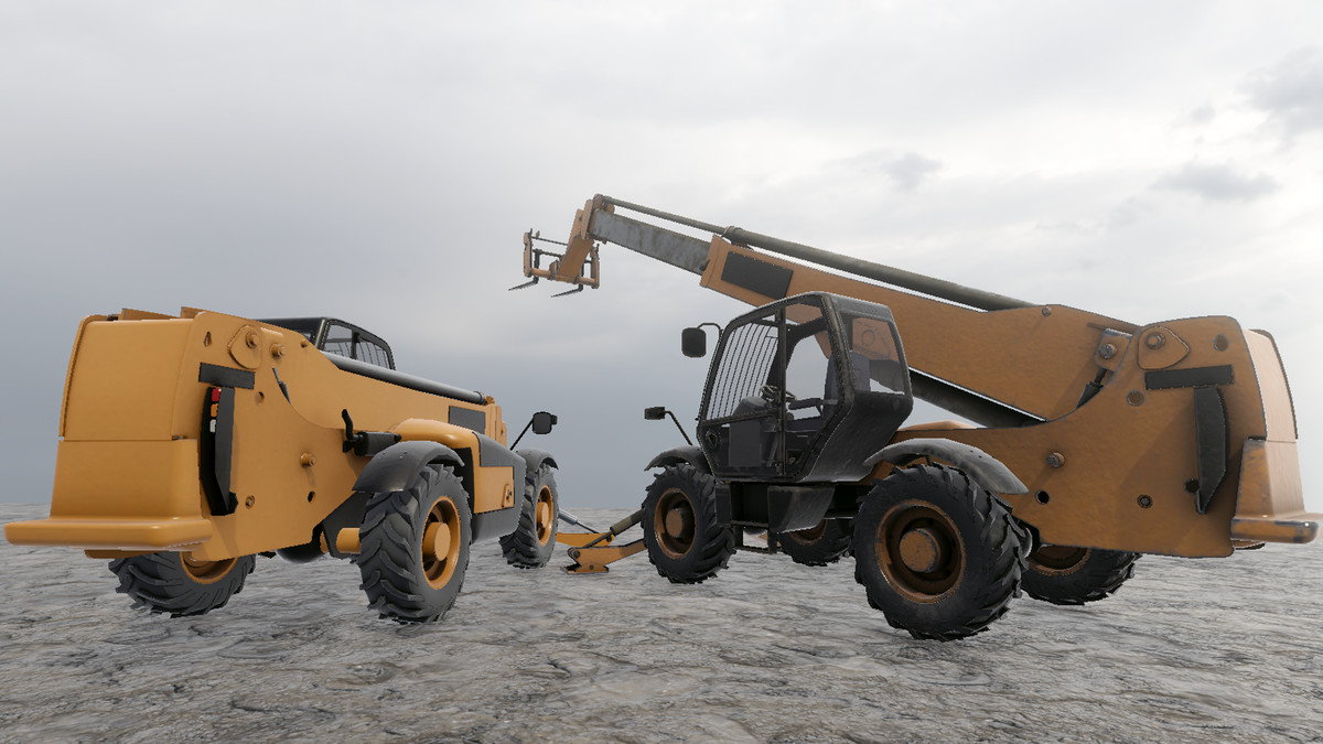 Telehandler Forklift Loader Vehicle