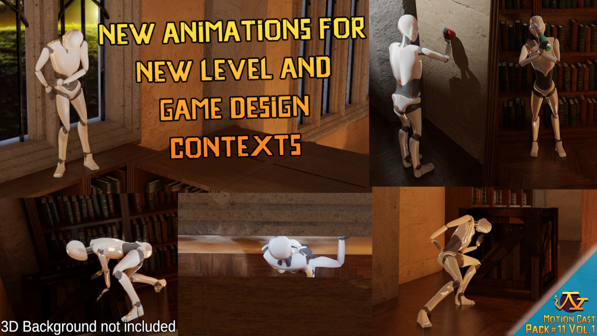 Classic 3D Survival Horror animations (Motion Cast#11 Vol.1)