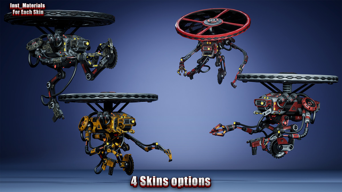 Sci-Fi Drones pack Vol 1