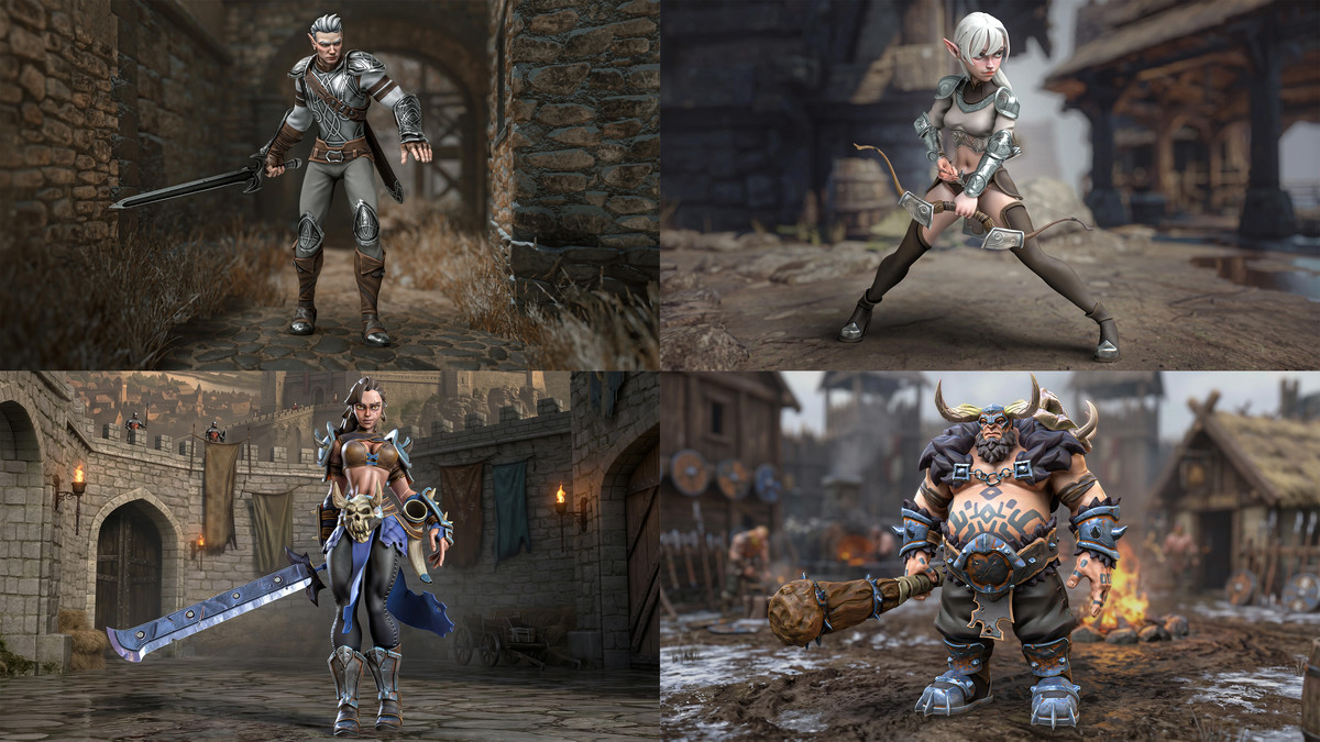 12 In 1 Mega Bundle - Stylized Characters Warriors - #68