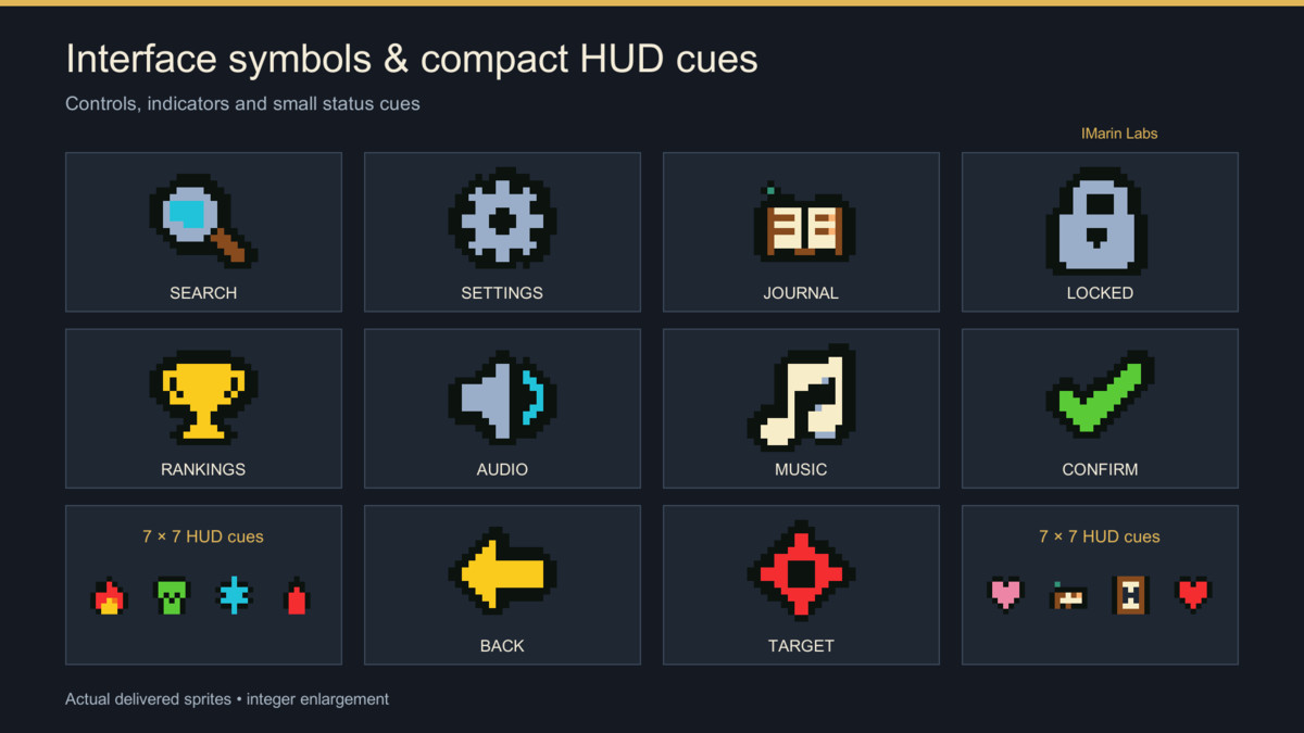 Chunky Pixel RPG Icons