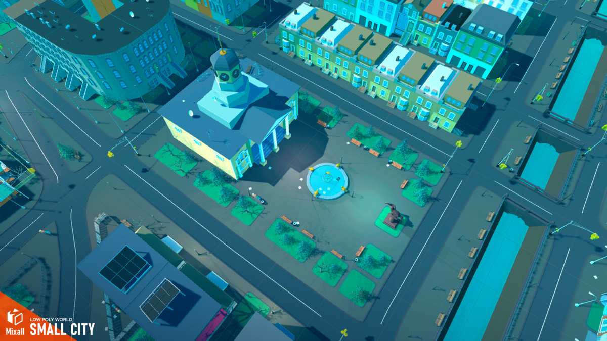 LOW POLY WORLD - SMALL CITY