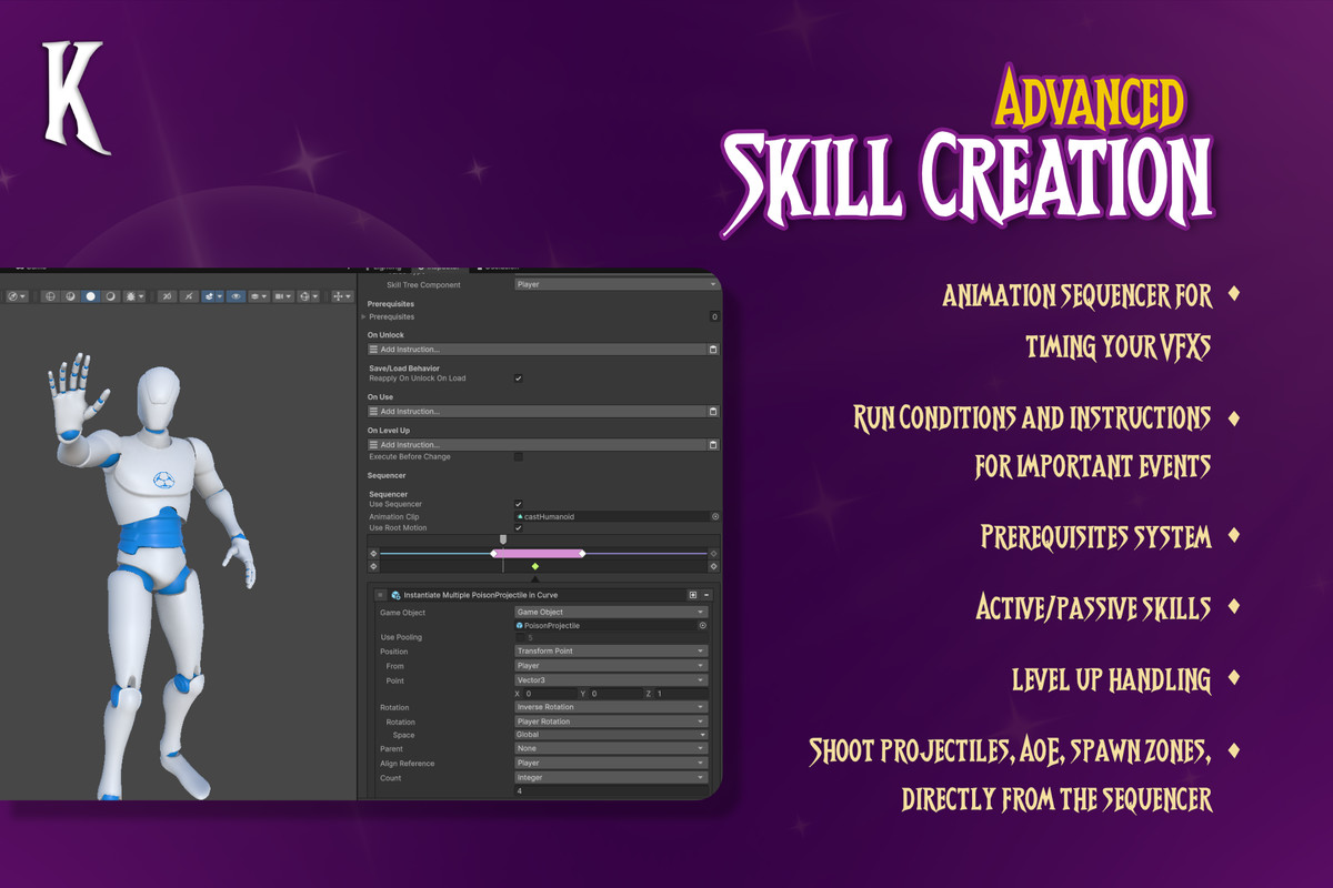 Advanced Skill System for Game Creator 2