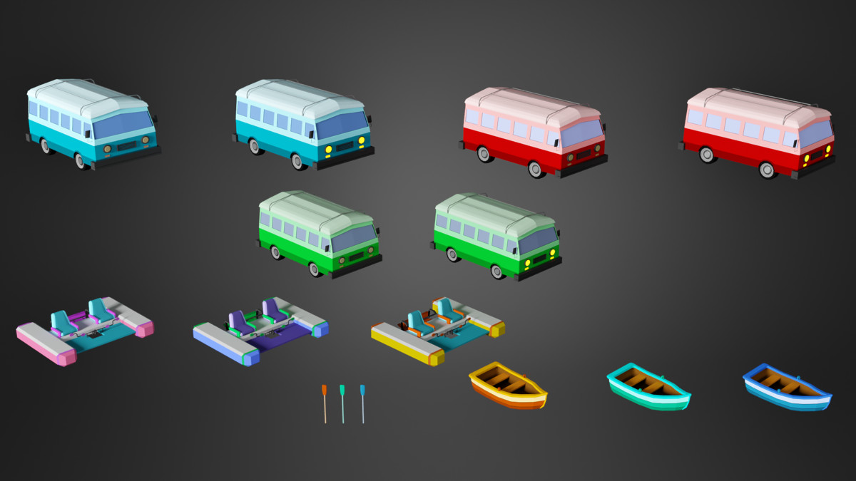 Low Poly Beach Pack - Mini World Studio