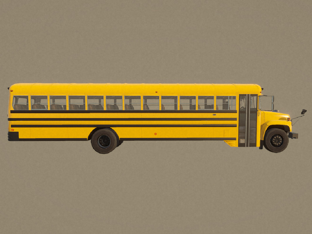 School Bus with LOD