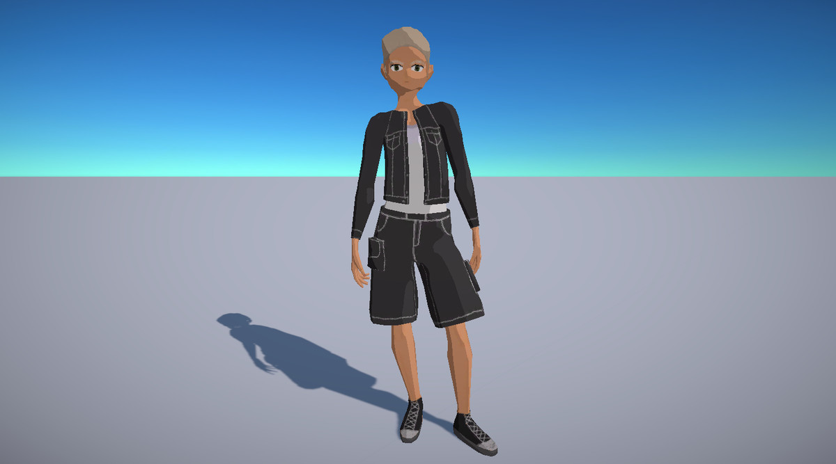 (URP) Casual Boy & Girl low poly characters