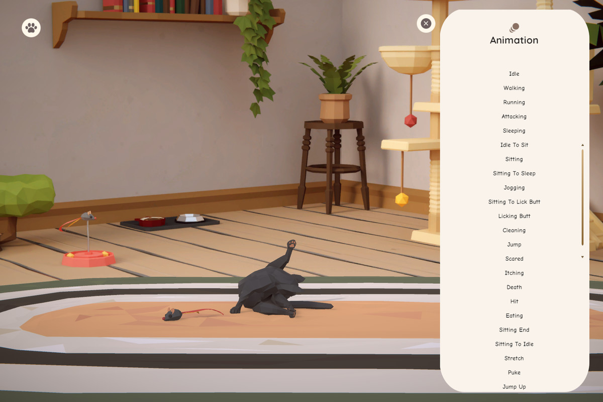Low Poly Animated Cats