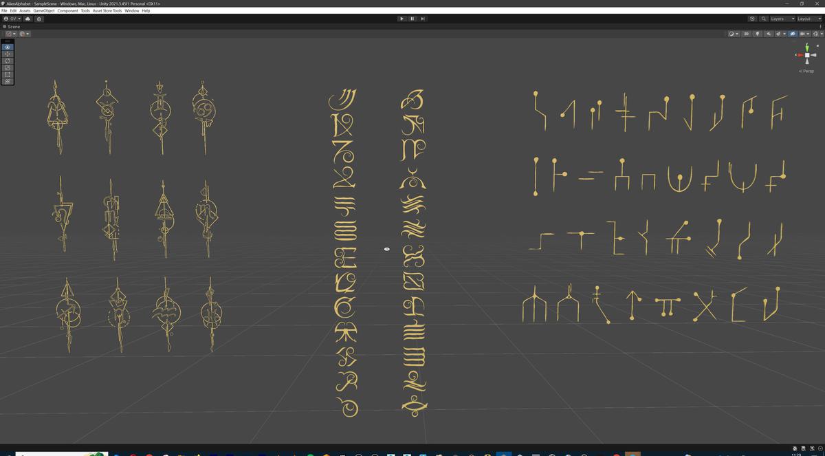 Alien Character Megapack with Unique Alphabet (500+ letters)