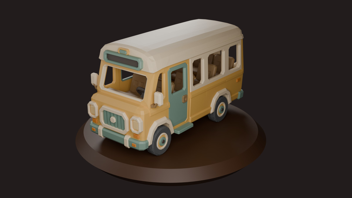 Low Poly Cozy Village Vehicles Pack