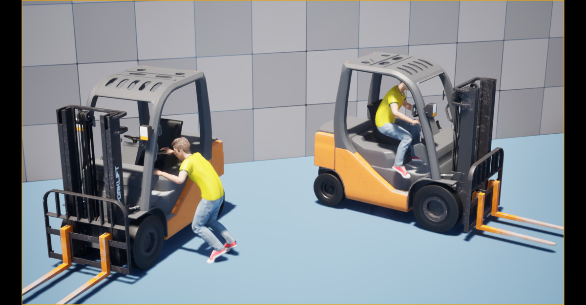 Forklift Operator Animation