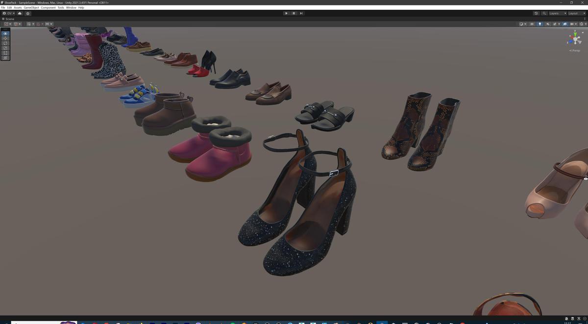 Ultimate Shoe Pack (72 Footwear Low-poly 3D models)