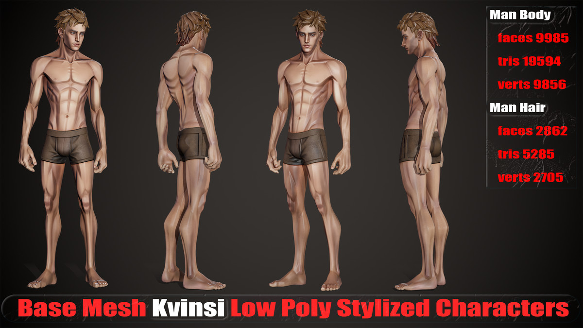 Stylized Man and Girl