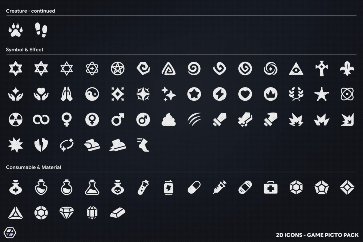2D Icons - Game Picto Pack
