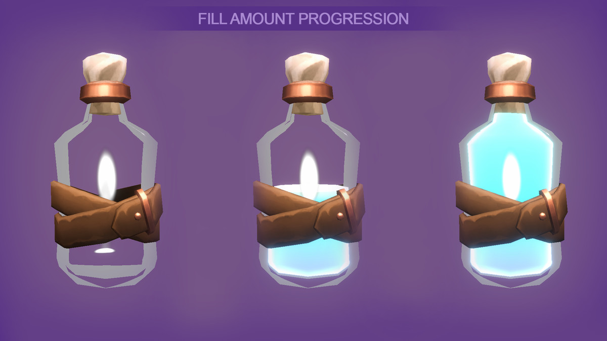 Stylized Potions Pack - 110 Colors | Liquid Physics | URP + Built-in