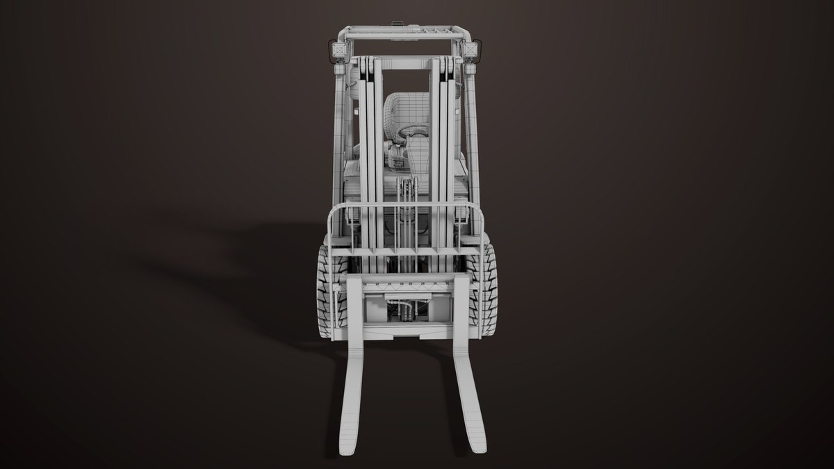 Forklift Truck 02 and 03 URP HDRP Textures