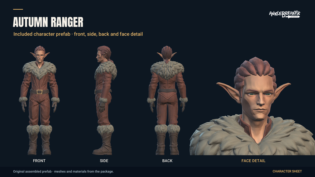Stylized Elves Characters - Facial & Body Rig