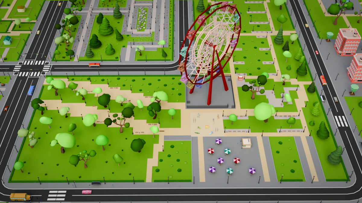 Low Poly City Pack - Mini World Studio