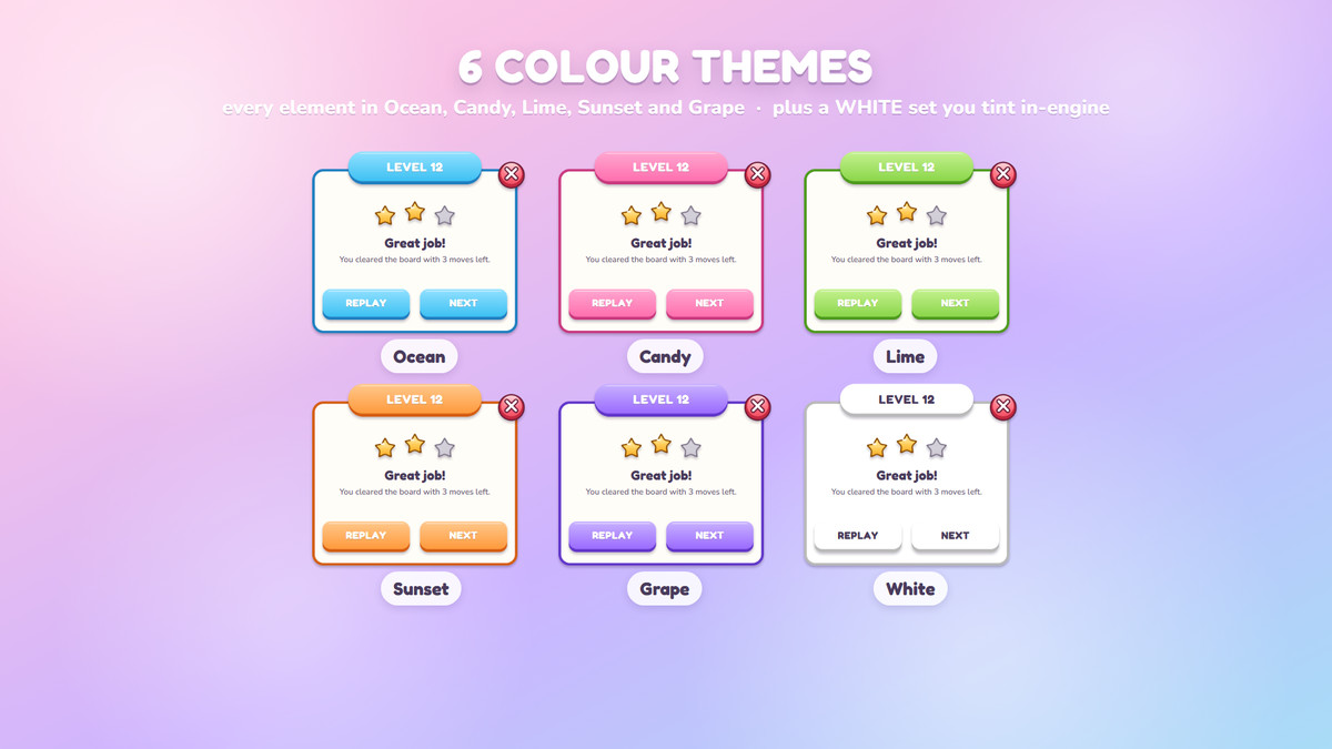 Casual Mobile UI Kit - Game GUI