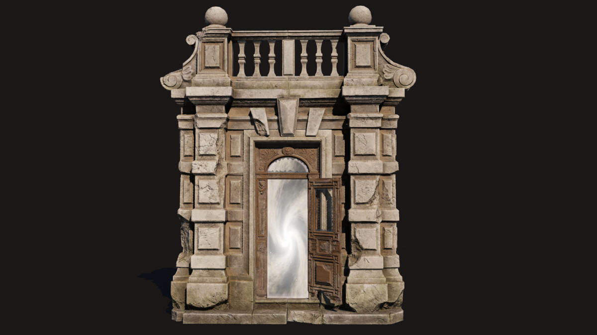 Old Portal Abandoned Door