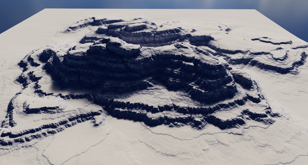 Terraced Canyon Shapes - StampIT!