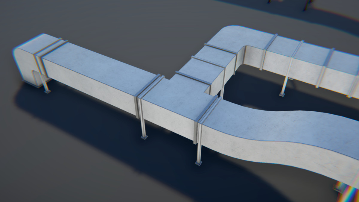 Modular Industrial Air Duct System