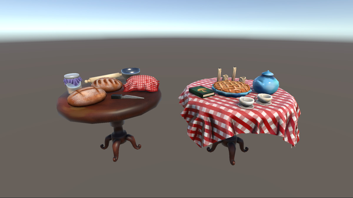Stylized Hand-Painted Cozy Kitchen Props
