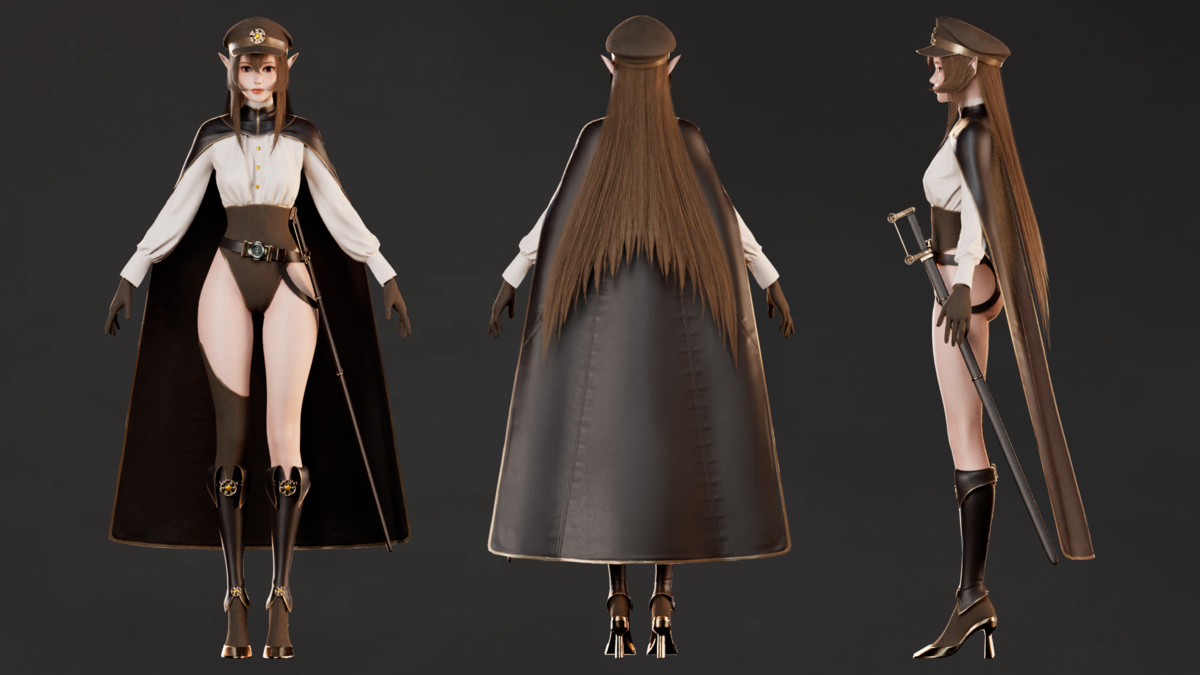 Lyanna - Steampunk Commander Elf Girl