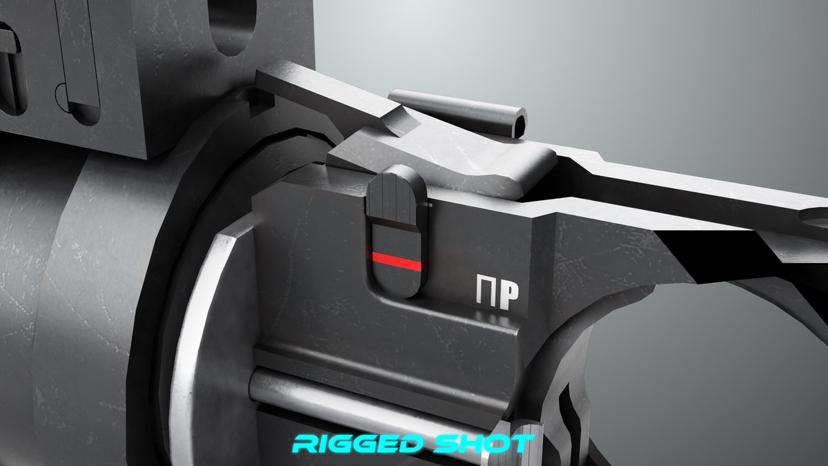 6 Grenade Launcher Black URP HDRP Textures