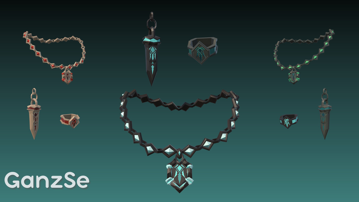 GanzSe Jewelry - Fantasy Low Poly Pack