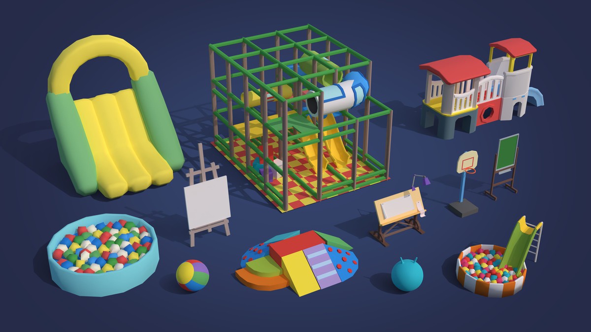Interior 7 - Low Poly 3D Models Pack