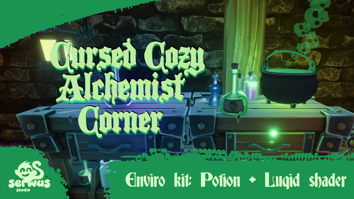 Alchemist's Corner. Liquid Shader & Potions