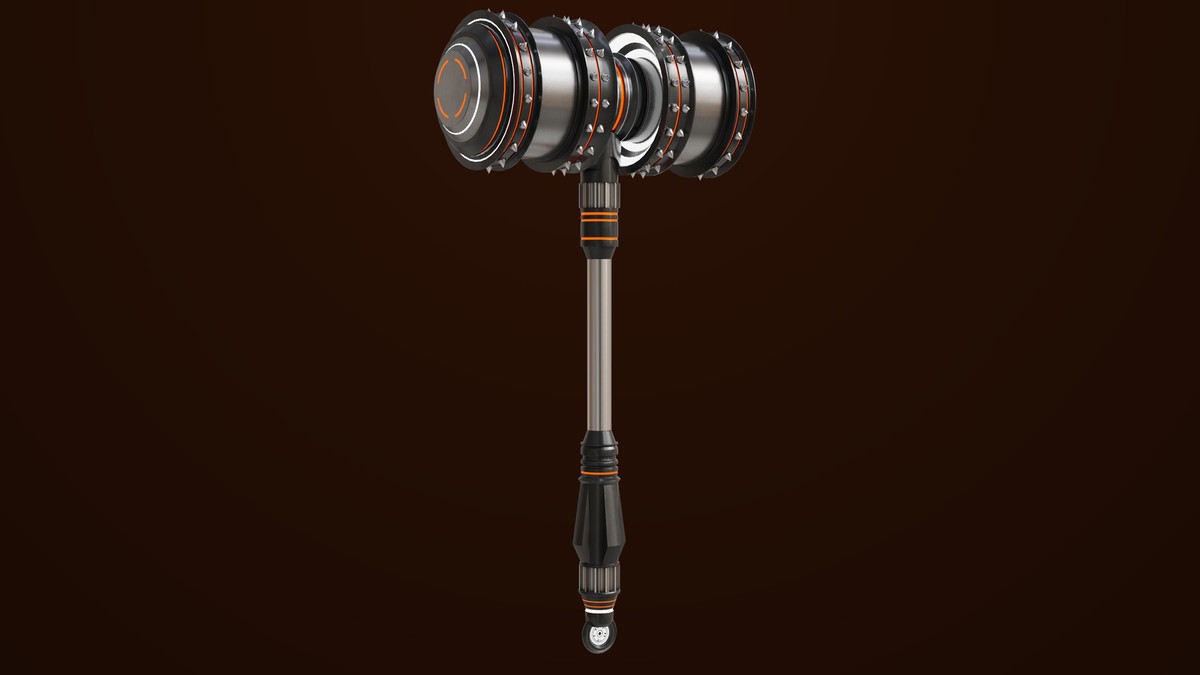 Sci Fi Battle Hammer 07 URP HDRP Textures