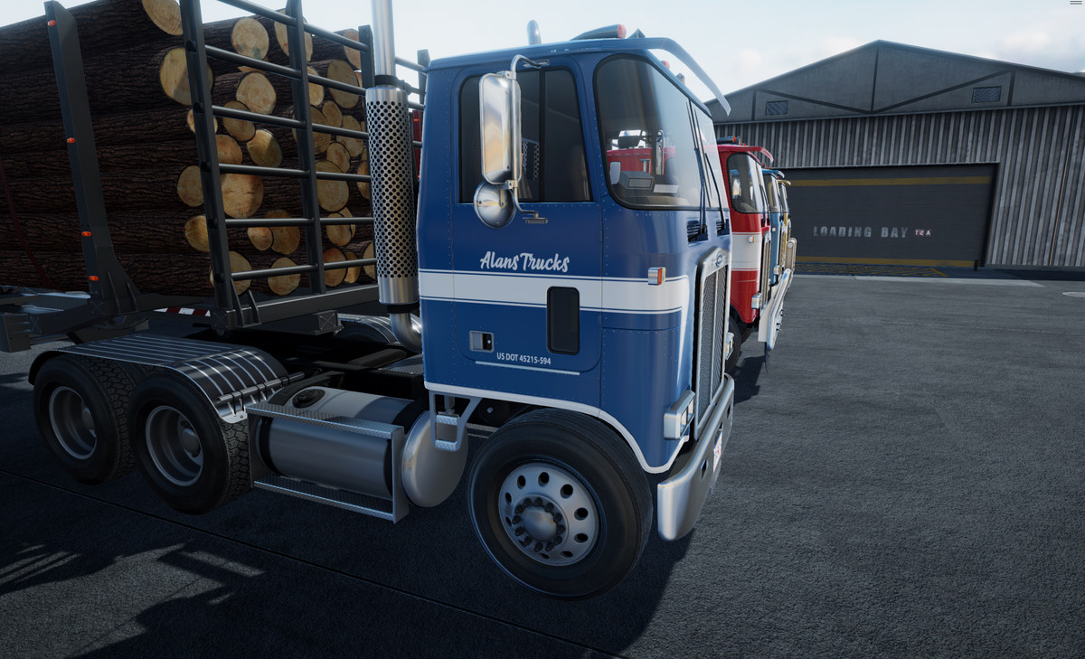 Cabover log truck
