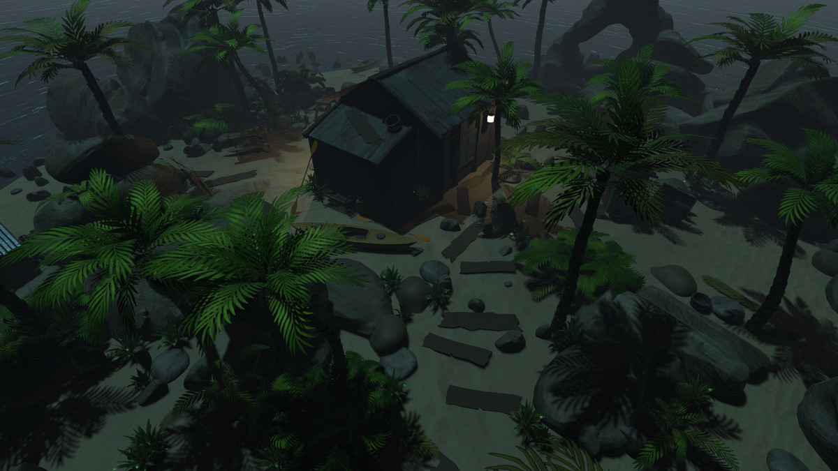 Realistic Beachfront Small Cabin Asset Package