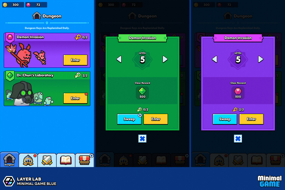 GUI Pro - Minimal Game Blue