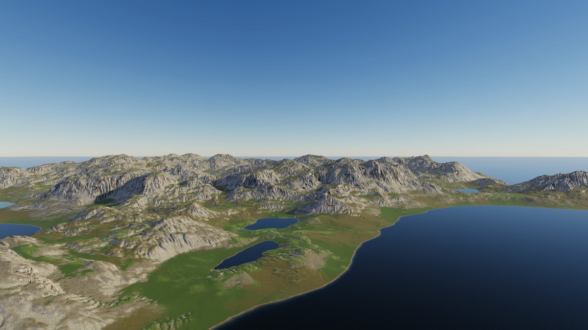 Procedural Islands, Lakes & Hills 8K - 48 Terrains